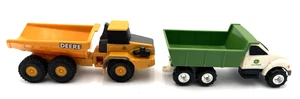 ERTL 2 Construction Vehicles John Deere Dump Trucks 1 about 4" 1 about 5" - Picture 1 of 6