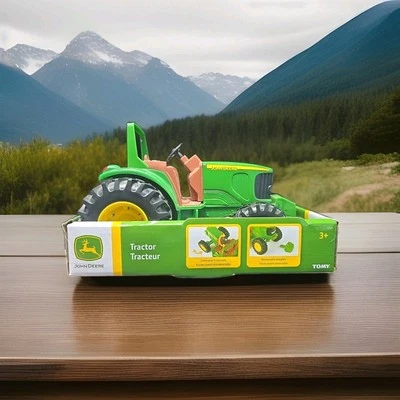 John Deere Licensed Die Cast & Plastic Tractor #LP76095 By TOMY, NIB - Image 1 of 4