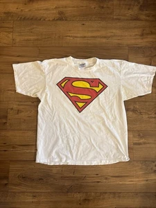 Vintage 90’s Superman Logo Single Stitch Tee DC Comics Official • Size XL - Bild 1 von 7