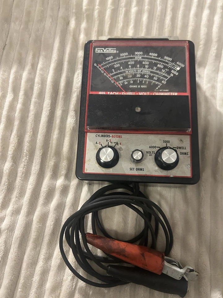 Voltímetro Fox Valley Tach Dwell Foto 1 de 1
