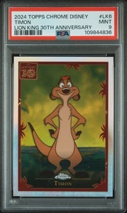 2024 Topps Chrome Disney Timon König der Löwen 30th Anniversary Refractor #LK-6 PSA 9 - Bild 1 von 1