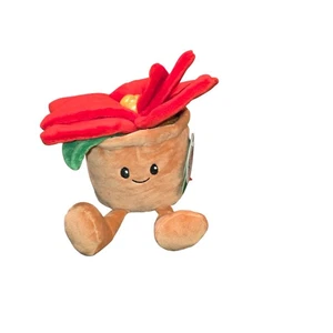 Gigglescape Weihnachtsstern Blumentopf Weihnachten Urlaub Stofftier Spielzeug 7 Zoll NEU - Bild 1 von 4