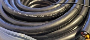 Portable Cord AWM 2464     10 AWG  4 CONDUCTOR Black Rubber COPPER Stranded 300V - Picture 1 of 3