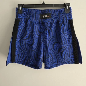 ISO Yoga Men's Shorts Size M Black Blue Print - Picture 1 of 8