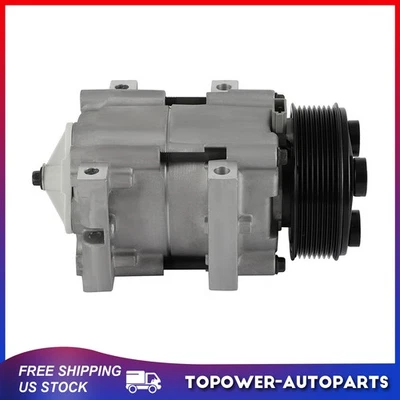 AC Compressor EG159 Fits Ford E-350 Econoline Club Wagon Super Duty E-450 — 第 1/4 张图片
