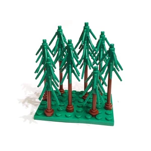 Kit LEGO MOC - 8 árboles de hoja perenne - Imagen 1 de 1