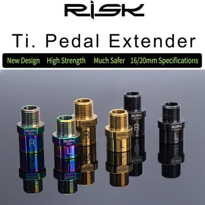 MTB BMX Bike Pedals Extension Lock Pedal Extender Bolt 16mm/20mm Left/Right - Image 1 of 4