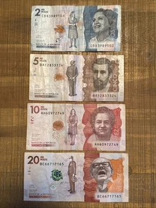 Colombia Current Set colombia 2000 5000 10000 20000 VF - Picture 1 of 2