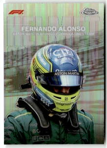 Topps Chrome Formula 1 2024 No HC-10 Fernando Alonso Helmet Collection Refractor - Bild 1 von 2