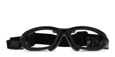 PROGEAR EG-L1031 SCHWARZ GLÄNZEND SICHERHEITS-/SPORTBRILLE SONNENBRILLE 55-19-0 - Bild 1 von 3