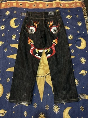 Jeans holgados vintage Y2K diseño por goteo Jnco Evolution talla 34 Foto 1 de 4