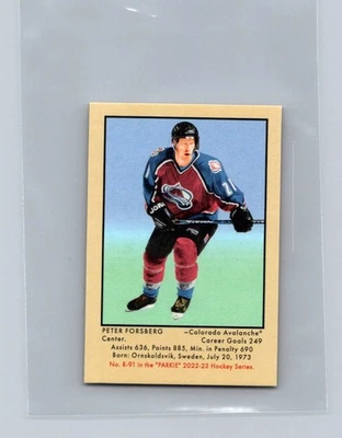 2022-23 Parkhurst Champions #R-91 Peter Forsberg '51 Retros Colorado Avalanche - Image 1 of 2