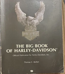 The Big Book of Harley-Davidson Paperback 1989 Motorcycle History 12.5" x 9.5" - Picture 1 of 24