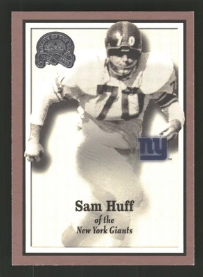 Sam Huff 2000 Fleer Greats of the Game #77 New York Giants - Image 1 of 2