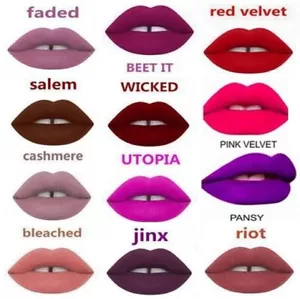 24 Hour Matte Liquid Lip Gloss Lipstick Long Waterproof Velvet Lip stick Glaze - Picture 1 of 19
