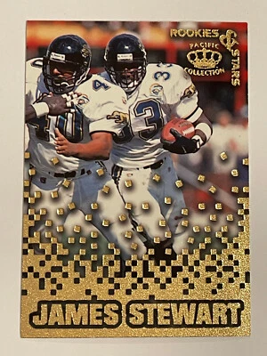1995 Pacific Triple Folders Rookies & Stars James Stewart #RS-17 - Image 1 of 2