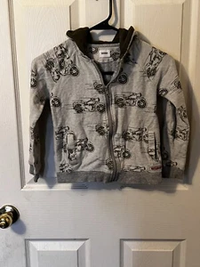 EUC Hudson Motocross Motorcycle Sweatshirt Hoodie ZIP UP  Jacket  Size 6 Light - Picture 1 of 5