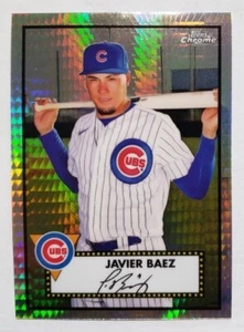 2021 Topps Chrome Platinum Anniversary Javier Baez Prism Refractor - Picture 1 of 2