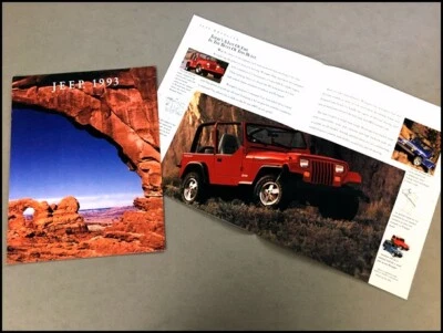1993 Jeep 16-page Original Sales Brochure - Grand Wagoneer Cherokee Wrangler - Image 1 of 4