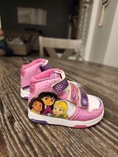 Nickelodeon Girls Dora & Friends Pink/Multicolor High-Top Sneaker Size 6c 