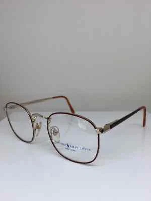 全新 复古 Polo Ralph Lauren Polo Prep 9 眼镜 C. 079 哈瓦那 带金色 49 毫米 — 第 1/4 张图片