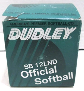 New Vintage Dudley SB 12LND Official Softball White Leather Cork Center - Picture 1 of 2