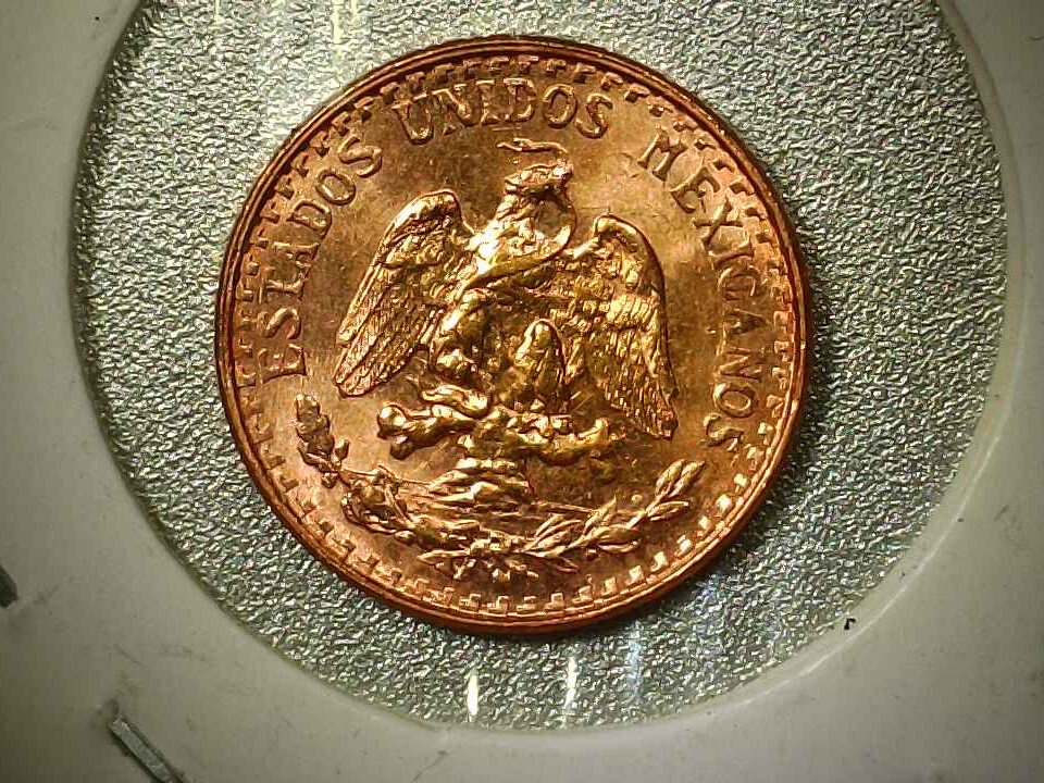 外国古銭1945年 メキシコ金貨 2ペソ DOS PESOS PCGS MS65 金