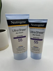 Nuetrogena 2pk - 5oz & 3oz ULTRA SHEER Dry-Touch SUNSCREEN Broad Spectrum SPF 55 - Picture 1 of 5