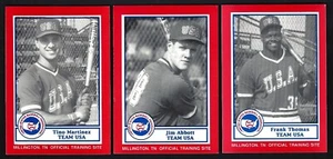1987 USA NATIONAL BASEBALL TEAM - SET OF 25 + CHECKLIST - FRANK THOMAS - Picture 1 of 3