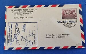 Australia 1947 Pan American Airways First Clipper Air Mail Flight cover Sydney