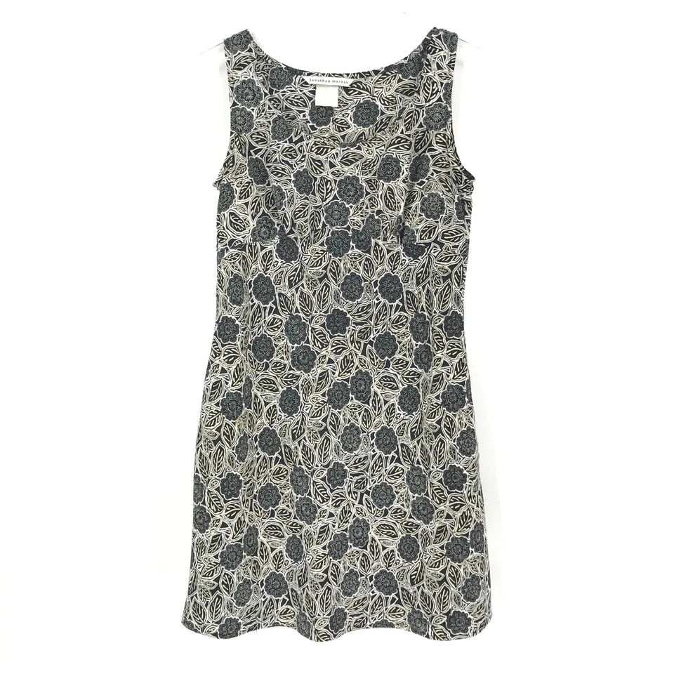 VINTAGE Jonathan Martin Womens Dress Juniors 9 Black Sleeveless Pullover USA - Image 1 of 4