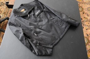 GENUINE HARLEY DAVIDSON VINTAGE WOMENS BLACK RIDING JACKET SIZE (M) - Picture 1 of 3