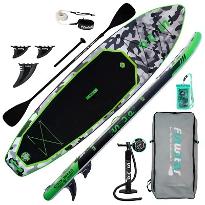 FunWater Inflatable Stand Up Paddle Board,Grün SUP Set 330cm Surfboard Paddling