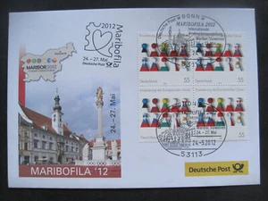 Bund MiNr. 2400 bloque de cuatro en recibo de feria Maribofila Eslovenia 2012 (GB 669) - Imagen 1 de 1