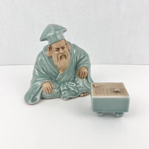 Japanese Ceramic Old Man Monk Budha Mudman Figure Decor Sculpture Made in Japan - Picture 1 of 9
