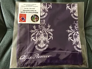 Alfa Romeo Handkerchief 100% SILK Brand New RRP £38.99 Official Product AR4 - Picture 1 of 5