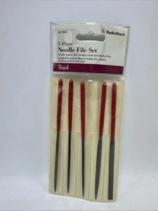 RadioShack 5 Piece Needle File Set #64-1985 In Package - Picture 1 of 10