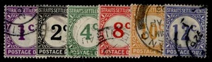 MALAYSIA - Straits GV SG D1-D6, 1924-26 postage due set, FINE USED. Cat £12. - Picture 1 of 1