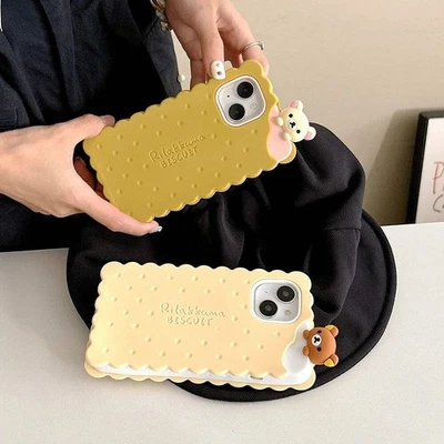 Lustige Handyhülle Rilakkuma Bär Sandwich Keks - Bild 1 von 4