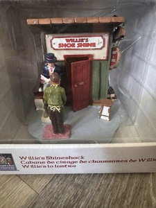 Neu im Karton Carole Towne Willie's Shineshack Schuhputzständer Lemax 2008 Vintage - Bild 1 von 9