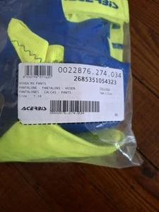 Acerbis Hyoga MX Pants Blue/Yellow - Picture 1 of 4