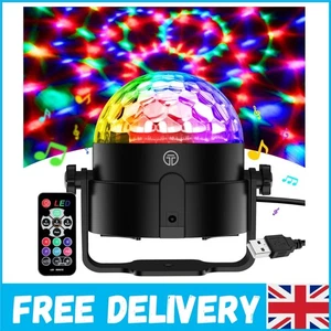 3W RGB Party Lights - 360° Rotating Portable Disco Ball with Remote Control - Picture 1 of 9