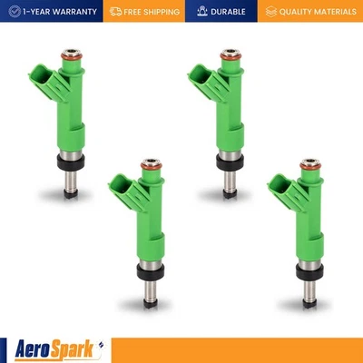 4 шт топливных форсунок для 2009–2018 Toyota Highlander Sienna Venza 2,7 л l4 FJ1069 - Изображение 1 из 4