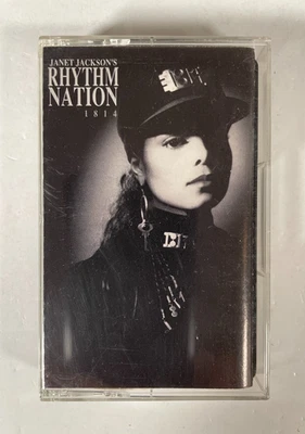 JANET JACKSON Rhythm Nation 1814 Cassette Tape 1989 - Image 1 of 4