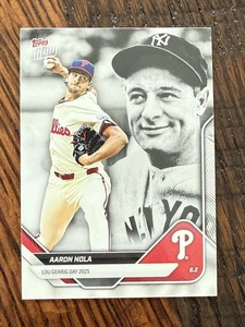 Aaron Nola 2025 Topps Now Lou Gehrig Day PR 4188 LGD-AN - Imagen 1 de 2
