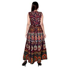 Indian Handmade Women Dress Maxi Long Bohemian Maxi Dress Colorful Cotton Summer