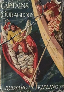 Captains Courageous 1950 Rudyard Kipling Hardcover Vintage Story Rare Edition - Picture 1 of 10