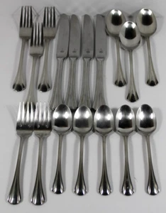 Repuesto de cubiertos de acero inoxidable Pfaltzgraff MARGATE 17 piezas, cuchillo, tenedor, cuchara - Imagen 1 de 6