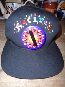 Retirement  Hat Cap Snap Back Mens pin button arrow spins to activities funny - Picture 1 of 5
