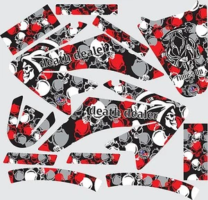 Graphic Kit for 2004-2012 Honda CRF70 CRF 70 Skull Decal fender shrouds - Picture 1 of 1